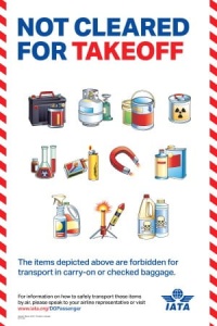 IATA Poster: Dangerous Goods Passenger Awareness Poster (International Version) 24x36 inch