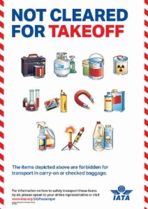 IATA Poster: Dangerous Goods Passenger Awareness A4-Sized Counter Display (International Version)