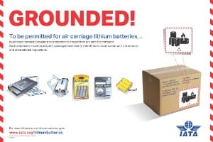 IATA Poster: Lithium Battery Awareness Poster