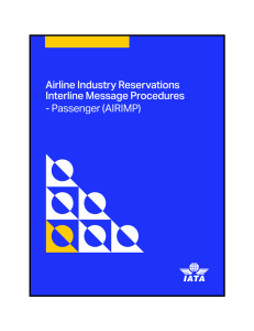 IATA Reservations Interline Message Procedures (AIRIMP) - manual (English)