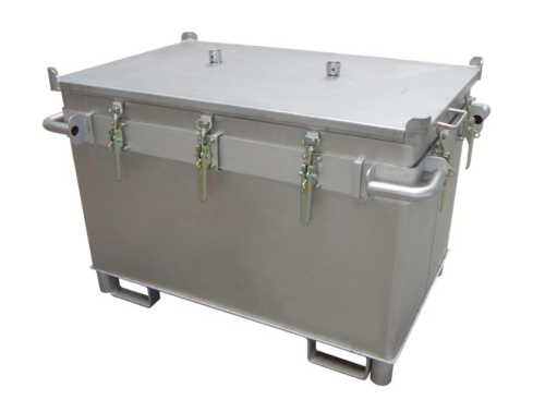 Skrzynka ze stali szlachetnej do akumulatorów litowo-jon., 466 l, M-Box X1, wypełniacz PyroBubbles®.png